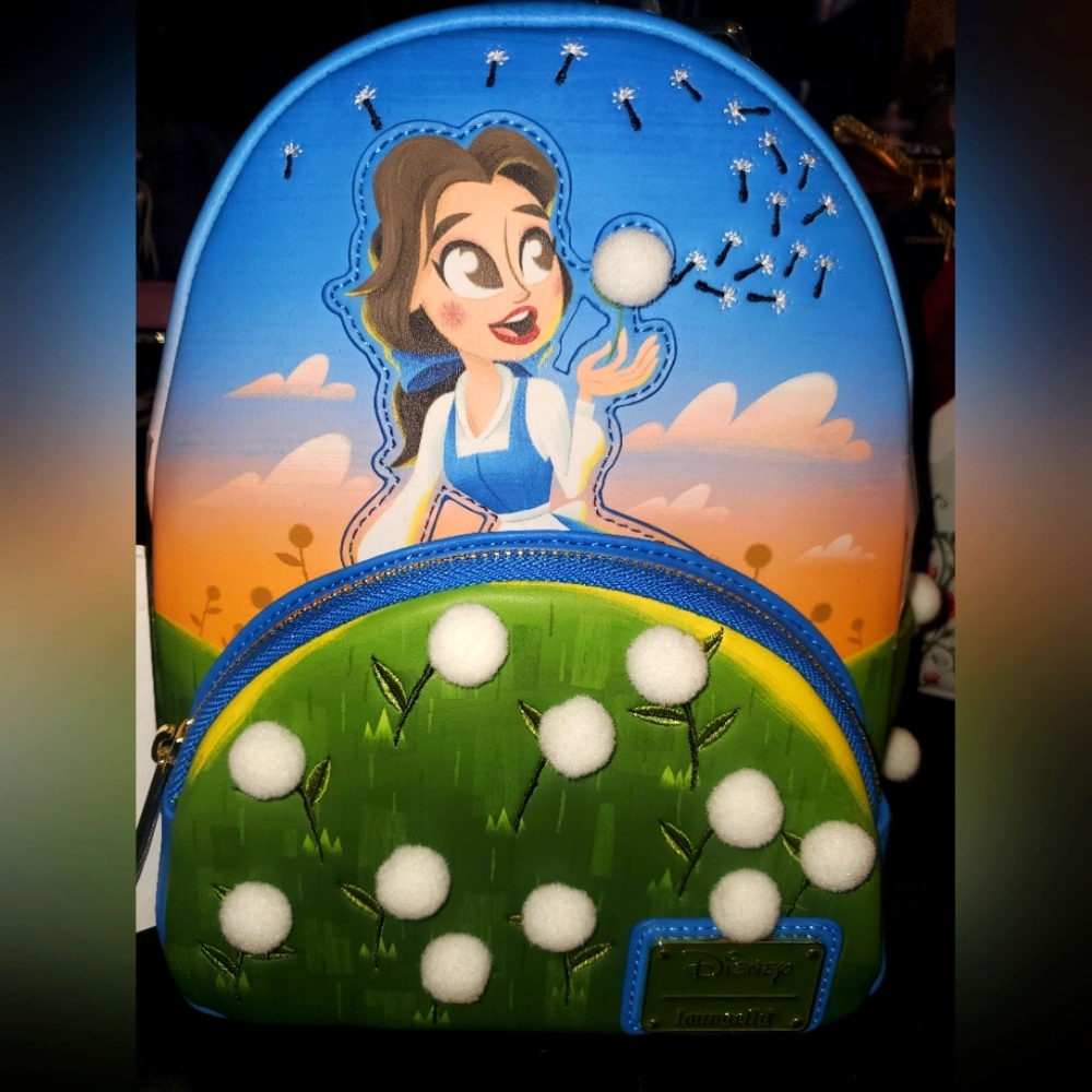 Disney Loungefly Belle Dandelion Mini Backpack